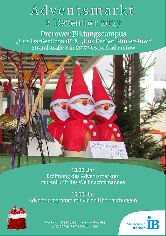 Adventsmarkt an der Schule Prerow